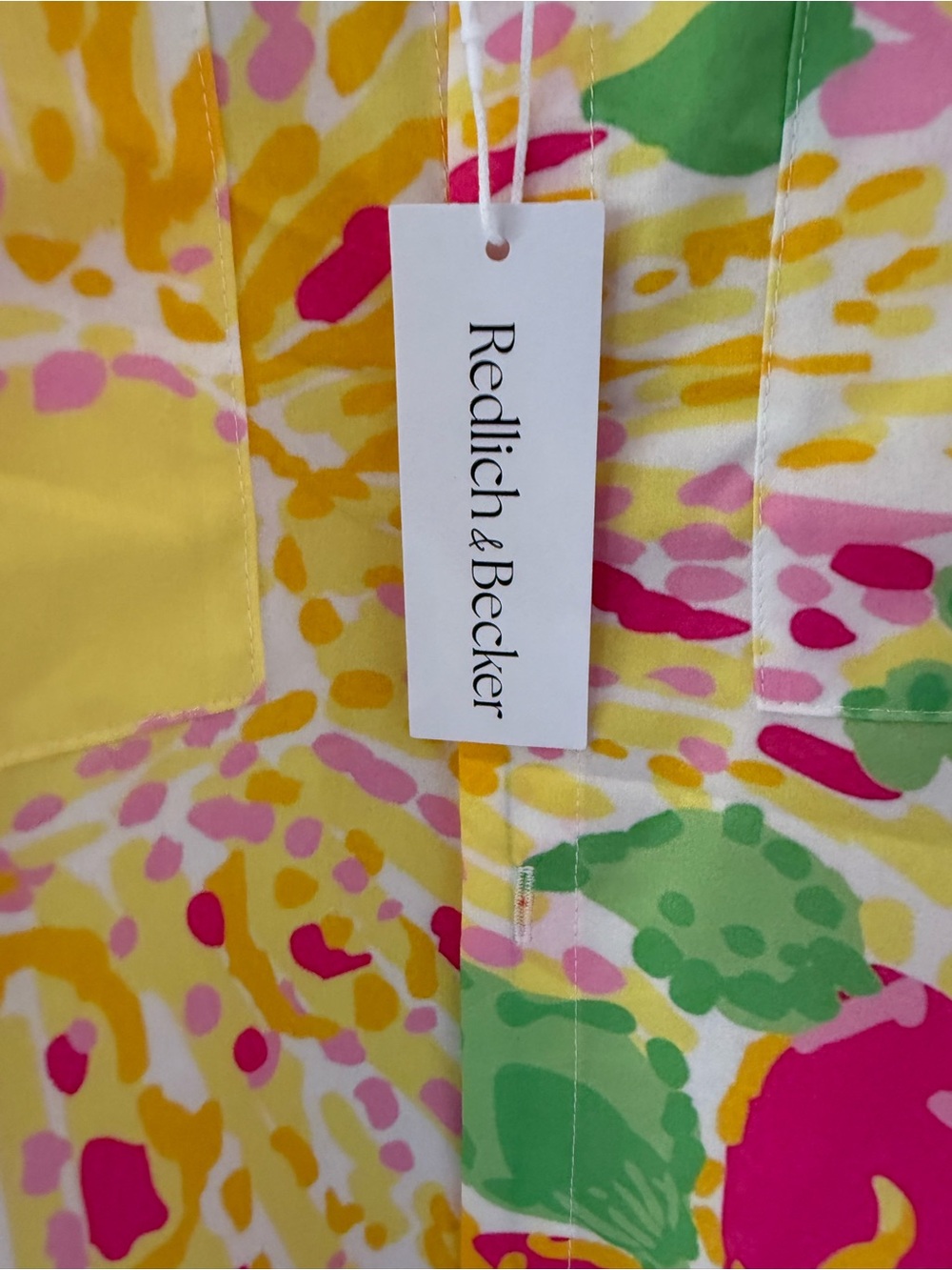 Vibrant Floral Button-Down Shirt - Pink/Yellow/Green - Picture 2 of 4